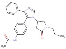 N-{4-[1-(5-oxo-1-propylpyrrolidin-3-yl)-4-phenyl-1H-imidazol-5-yl]phenyl}acetamide