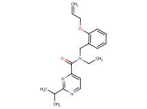 N-[2-(allyloxy)benzyl]-N-ethyl-2-isopropylpyrimidine-4-carboxamide