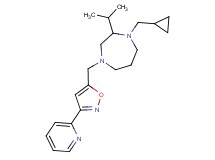 1-(cyclopropylmethyl)-2-isopropyl-4-[(3-pyridin-2-ylisoxazol-5-yl)methyl]-1,4-diazepane