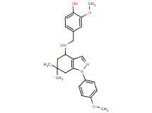 2-methoxy-4-({[1-(4-methoxyphenyl)-6,6-dimethyl-4,5,6,7-tetrahydro-1H-indazol-4-yl]amino}methyl)phenol