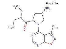 (4S)-4-amino-N,N-diethyl-1-(3-methylisoxazolo[5,4-d]pyrimidin-4-yl)-L-prolinamide