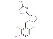 2,4-dichloro-3-{[2-(3-methyl-1H-1,2,4-triazol-5-yl)pyrrolidin-1-yl]methyl}phenol