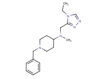 1-benzyl-N-[(4-ethyl-4H-1,2,4-triazol-3-yl)methyl]-N-methylpiperidin-4-amine