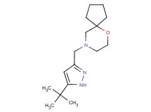 9-[(5-tert-butyl-1H-pyrazol-3-yl)methyl]-6-oxa-9-azaspiro[4.5]decane