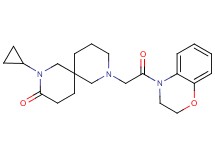 2-cyclopropyl-8-[2-(2,3-dihydro-4H-1,4-benzoxazin-4-yl)-2-oxoethyl]-2,8-diazaspiro[5.5]undecan-3-one