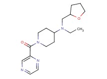 N-ethyl-1-(pyrazin-2-ylcarbonyl)-N-(tetrahydrofuran-2-ylmethyl)piperidin-4-amine