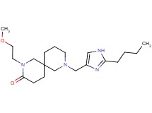 8-[(2-butyl-1H-imidazol-4-yl)methyl]-2-(2-methoxyethyl)-2,8-diazaspiro[5.5]undecan-3-one