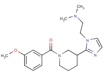 (2-{2-[1-(3-methoxybenzoyl)-3-piperidinyl]-1H-imidazol-1-yl}ethyl)dimethylamine
