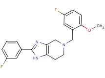 5-(5-fluoro-2-methoxybenzyl)-2-(3-fluorophenyl)-4,5,6,7-tetrahydro-1H-imidazo[4,5-c]pyridine