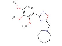1-{[3-(2,3,4-trimethoxyphenyl)-1,2,4-oxadiazol-5-yl]methyl}azepane