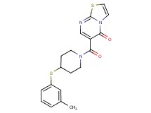 6-({4-[(3-methylphenyl)thio]piperidin-1-yl}carbonyl)-5H-[1,3]thiazolo[3,2-a]pyrimidin-5-one