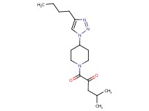 1-[4-(4-butyl-1H-1,2,3-triazol-1-yl)piperidin-1-yl]-4-methyl-1-oxopentan-2-one