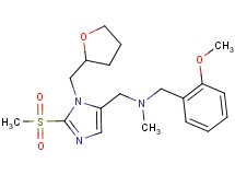 (2-methoxybenzyl)methyl{[2-(methylsulfonyl)-1-(tetrahydro-2-furanylmethyl)-1H-imidazol-5-yl]methyl}amine