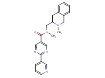 N-methyl-N-[(2-methyl-1,2,3,4-tetrahydro-3-isoquinolinyl)methyl]-2-(3-pyridinyl)-5-pyrimidinecarboxamide