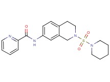 N-[2-(1-piperidinylsulfonyl)-1,2,3,4-tetrahydro-7-isoquinolinyl]-2-pyridinecarboxamide