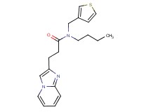 N-butyl-3-imidazo[1,2-a]pyridin-2-yl-N-(3-thienylmethyl)propanamide