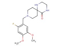 9-(2-fluoro-4,5-dimethoxybenzyl)-1,4,9-triazaspiro[5.5]undecan-5-one