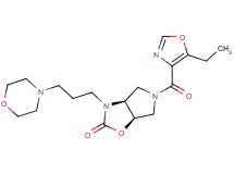 (3aS*,6aR*)-5-[(5-ethyl-1,3-oxazol-4-yl)carbonyl]-3-(3-morpholin-4-ylpropyl)hexahydro-2H-pyrrolo[3,4-d][1,3]oxazol-2-one