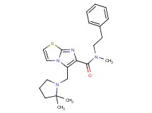 5-[(2,2-dimethylpyrrolidin-1-yl)methyl]-N-methyl-N-(2-phenylethyl)imidazo[2,1-b][1,3]thiazole-6-carboxamide