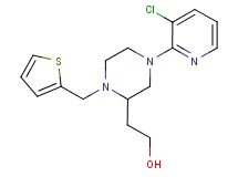 2-[4-(3-chloro-2-pyridinyl)-1-(2-thienylmethyl)-2-piperazinyl]ethanol