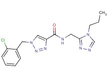 1-(2-chlorobenzyl)-N-[(4-propyl-4H-1,2,4-triazol-3-yl)methyl]-1H-1,2,3-triazole-4-carboxamide