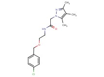 N-{2-[(4-chlorobenzyl)oxy]ethyl}-2-(3,4,5-trimethyl-1H-pyrazol-1-yl)acetamide