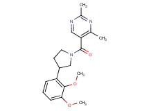 5-{[3-(2,3-dimethoxyphenyl)-1-pyrrolidinyl]carbonyl}-2,4-dimethylpyrimidine