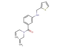 N,N-diallyl-3-[(2-thienylmethyl)amino]benzamide
