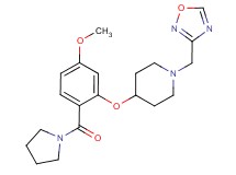 4-[5-methoxy-2-(pyrrolidin-1-ylcarbonyl)phenoxy]-1-(1,2,4-oxadiazol-3-ylmethyl)piperidine