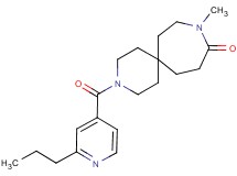 9-methyl-3-(2-propylisonicotinoyl)-3,9-diazaspiro[5.6]dodecan-10-one