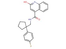 N-{[1-(4-fluorophenyl)cyclopentyl]methyl}-2-hydroxy-4-quinolinecarboxamide