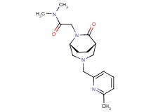 N,N-dimethyl-2-{(1S*,5R*)-3-[(6-methyl-2-pyridinyl)methyl]-7-oxo-3,6-diazabicyclo[3.2.2]non-6-yl}acetamide