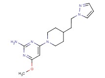 4-methoxy-6-{4-[2-(1H-pyrazol-1-yl)ethyl]-1-piperidinyl}-2-pyrimidinamine