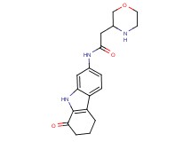 2-(3-morpholinyl)-N-(1-oxo-2,3,4,9-tetrahydro-1H-carbazol-7-yl)acetamide
