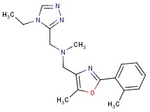 1-(4-ethyl-4H-1,2,4-triazol-3-yl)-N-methyl-N-{[5-methyl-2-(2-methylphenyl)-1,3-oxazol-4-yl]methyl}methanamine