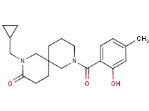 2-(cyclopropylmethyl)-8-(2-hydroxy-4-methylbenzoyl)-2,8-diazaspiro[5.5]undecan-3-one
