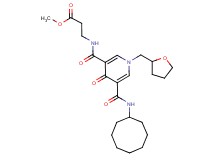 methyl N-{[5-[(cyclooctylamino)carbonyl]-4-oxo-1-(tetrahydro-2-furanylmethyl)-1,4-dihydro-3-pyridinyl]carbonyl}-beta-alaninate