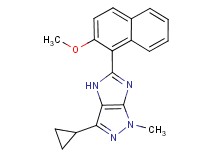 3-cyclopropyl-5-(2-methoxy-1-naphthyl)-1-methyl-1,4-dihydroimidazo[4,5-c]pyrazole