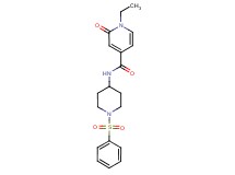 1-ethyl-2-oxo-N-[1-(phenylsulfonyl)piperidin-4-yl]-1,2-dihydropyridine-4-carboxamide