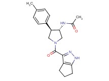 N-[(3S*,4R*)-4-(4-methylphenyl)-1-(1,4,5,6-tetrahydrocyclopenta[c]pyrazol-3-ylcarbonyl)-3-pyrrolidinyl]acetamide