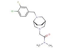 2-[(1S*,5R*)-6-(4-chloro-3-fluorobenzyl)-3,6-diazabicyclo[3.2.2]non-3-yl]-N,N-dimethylacetamide