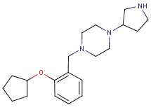 1-[2-(cyclopentyloxy)benzyl]-4-(3-pyrrolidinyl)piperazine dihydrochloride