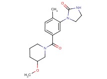 1-{5-[(3-methoxy-1-piperidinyl)carbonyl]-2-methylphenyl}-2-imidazolidinone