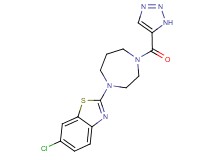 6-chloro-2-[4-(1H-1,2,3-triazol-5-ylcarbonyl)-1,4-diazepan-1-yl]-1,3-benzothiazole