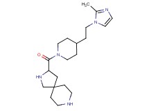 3-({4-[2-(2-methyl-1H-imidazol-1-yl)ethyl]-1-piperidinyl}carbonyl)-2,8-diazaspiro[4.5]decane dihydrochloride