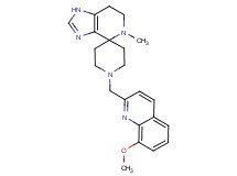 1'-[(8-methoxyquinolin-2-yl)methyl]-5-methyl-1,5,6,7-tetrahydrospiro[imidazo[4,5-c]pyridine-4,4'-piperidine]