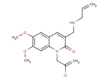 3-[(allylamino)methyl]-1-(2-chloro-2-propen-1-yl)-6,7-dimethoxy-2(1H)-quinolinone