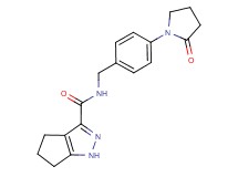 N-[4-(2-oxopyrrolidin-1-yl)benzyl]-1,4,5,6-tetrahydrocyclopenta[c]pyrazole-3-carboxamide