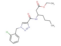 ethyl 3-({[1-(2-chlorobenzyl)-1H-1,2,3-triazol-4-yl]carbonyl}amino)heptanoate