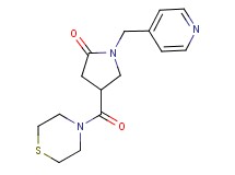1-(4-pyridinylmethyl)-4-(4-thiomorpholinylcarbonyl)-2-pyrrolidinone